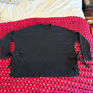 Athleta 100% Cashmere Sweater with Side Ties